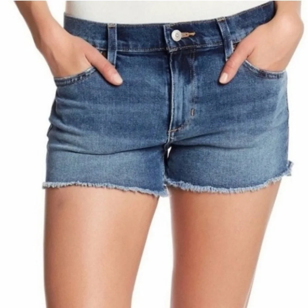 Joes Jeans Mid Rise Cut Off Jean Shorts Jorts Daisy Duke Raw Hem Sz 31
